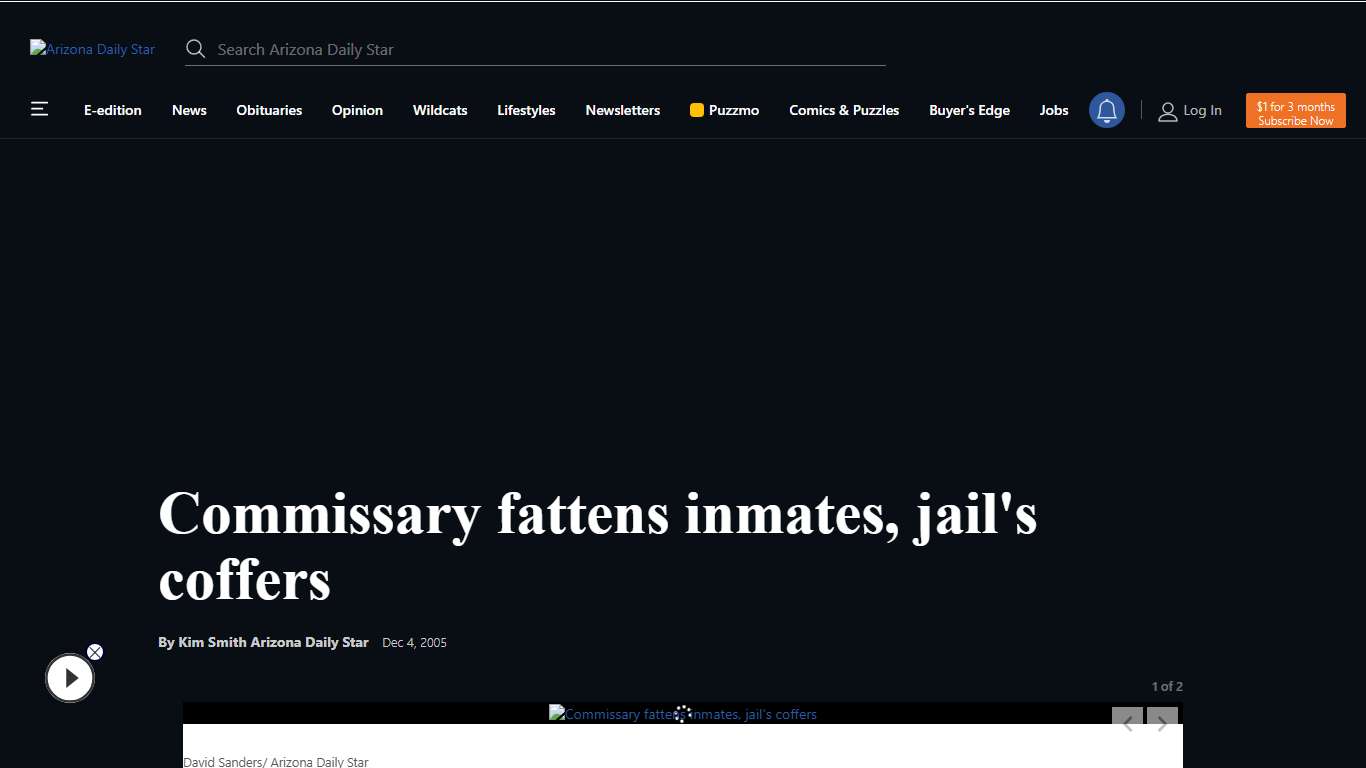 Commissary fattens inmates, jail's coffers