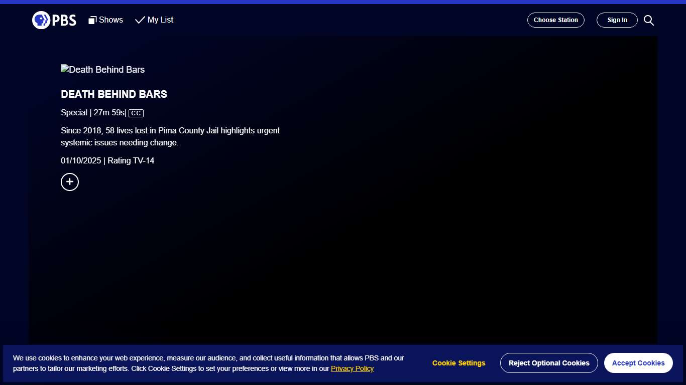 Death Behind Bars | PBS